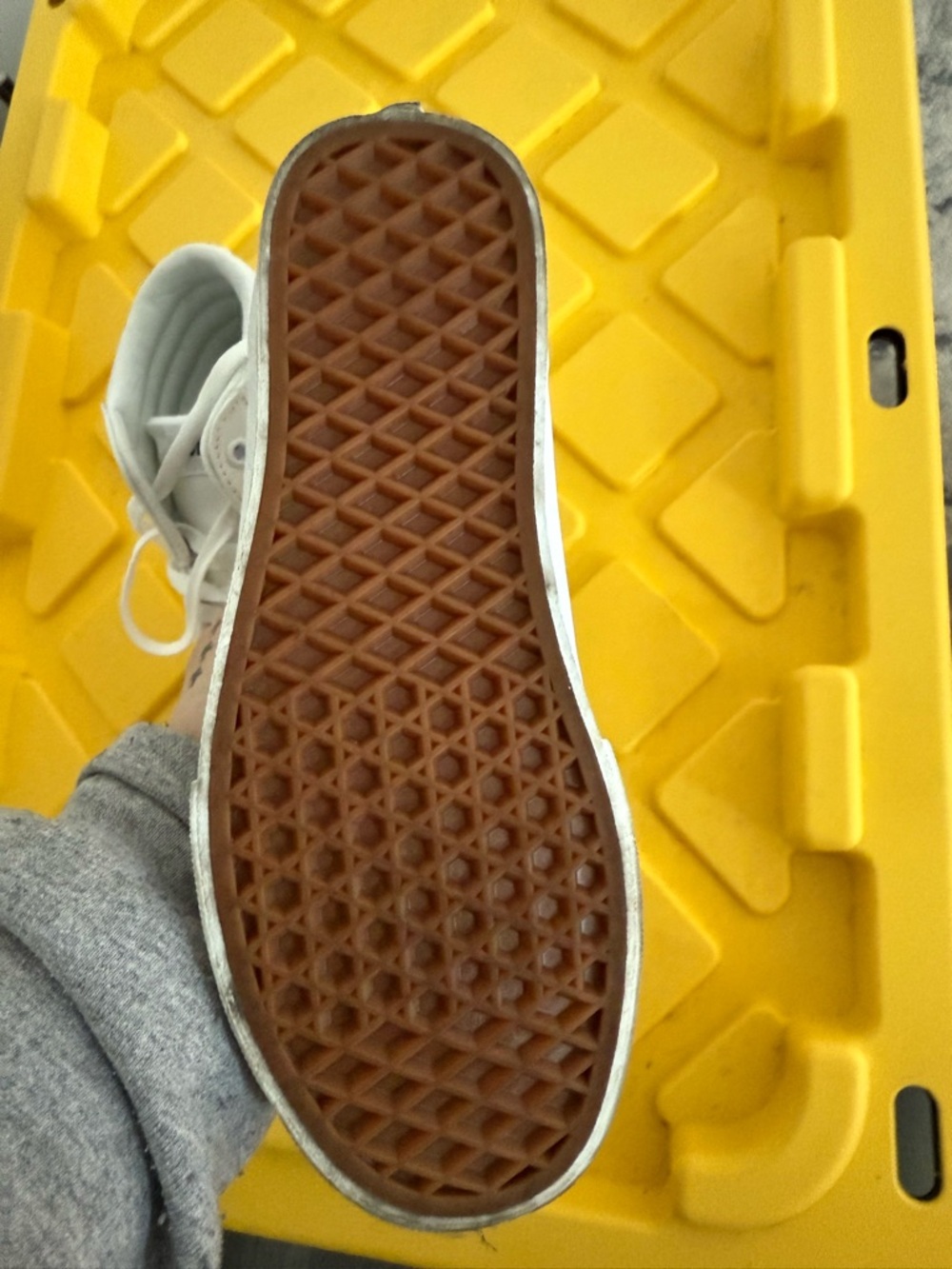 Vans White High-Top Sneakers - Clean Canvas - Picture 3 of 6